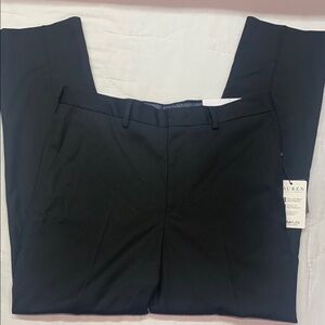 NWT Ralph Lauren Boys Black UltraFlex Dress Pants 14 Husky / 30W